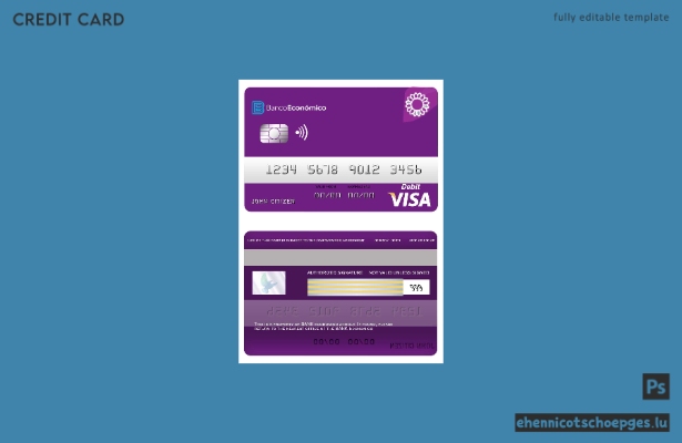 Beispielvorschau der Angola Bank Economio Visa Debitkarte